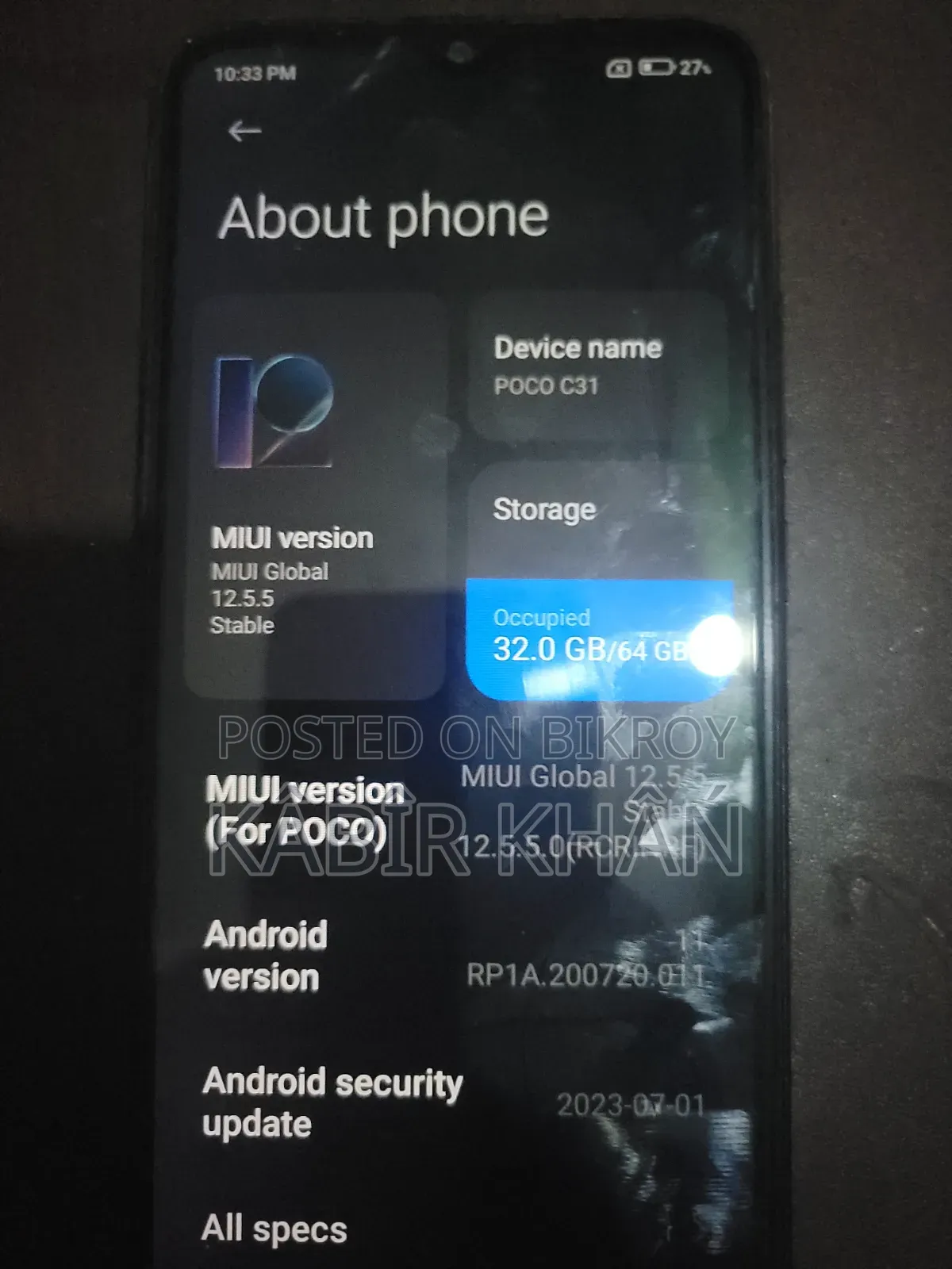 Xiaomi Poco C40 64 GB Black