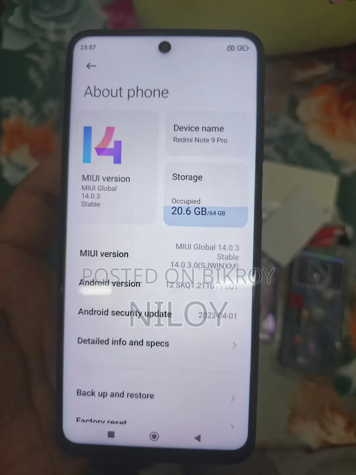 Xiaomi Redmi Note 9 Pro 64 GB White