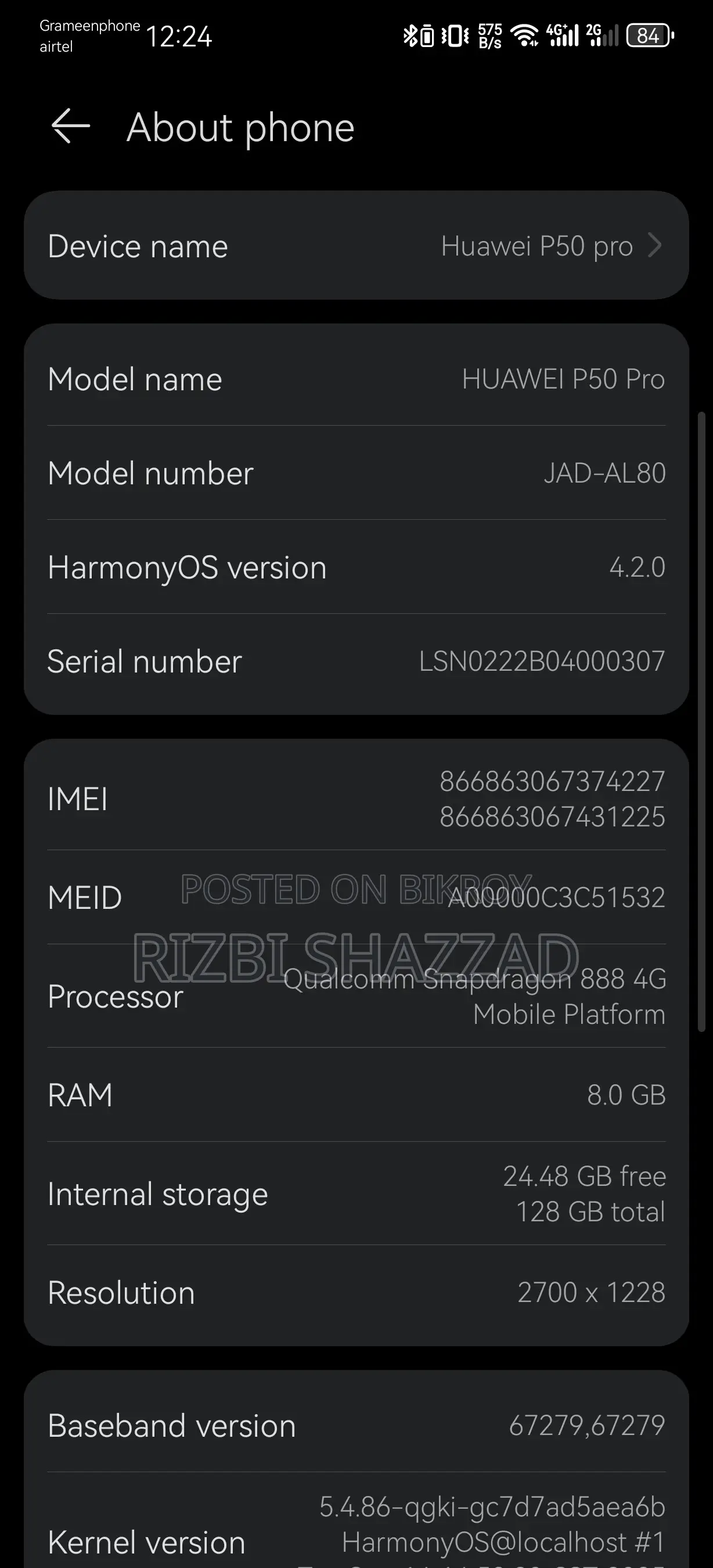 Huawei P50 Pro 128 GB Black
