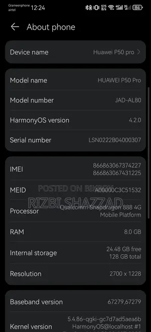 Huawei P50 Pro 128 GB Black