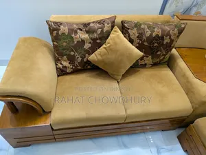 L- Shaped Sofa Set With Table