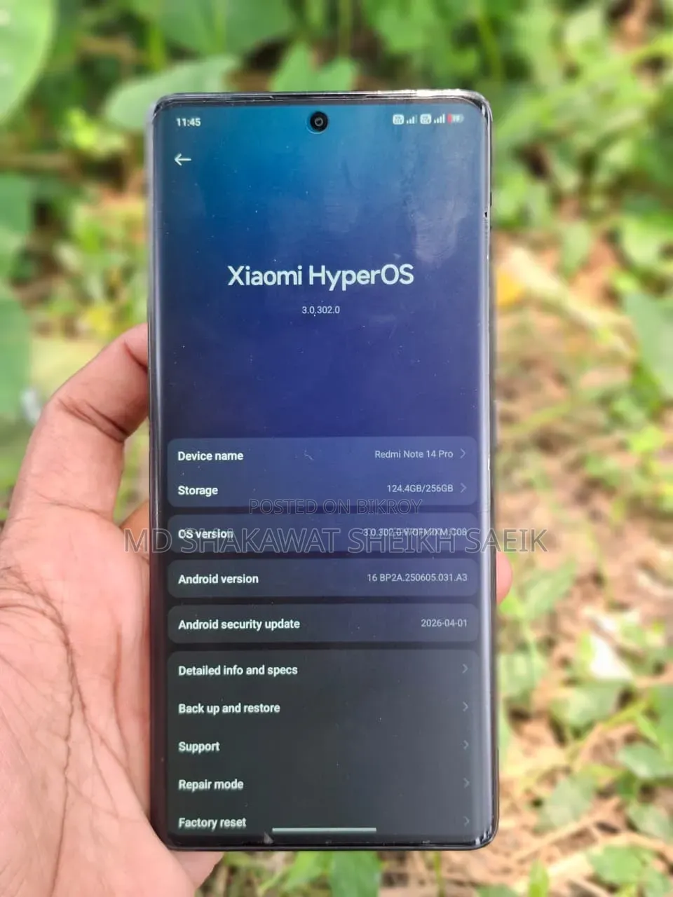 Xiaomi Redmi Note 14 Pro 256 GB Black