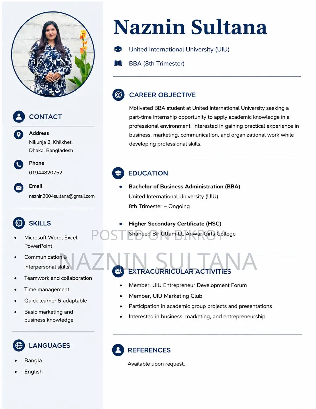 Customer Service CV