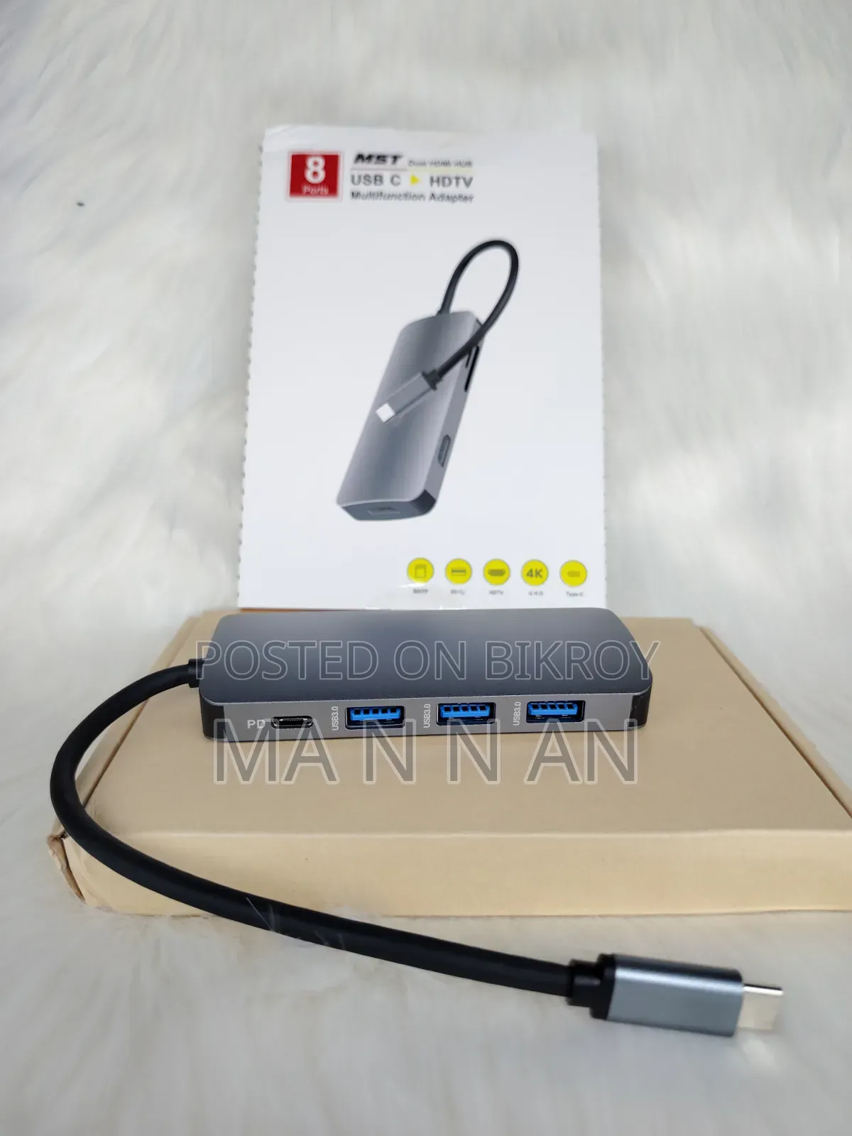 8 in 1 Type C Hub (Thunderbolt 3 Support)