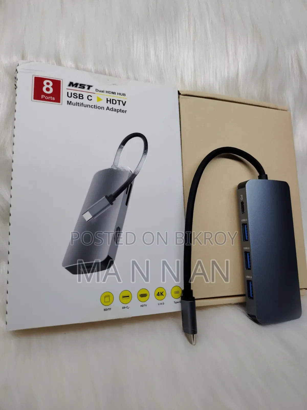 8 in 1 Type C Hub (Thunderbolt 3 Support)