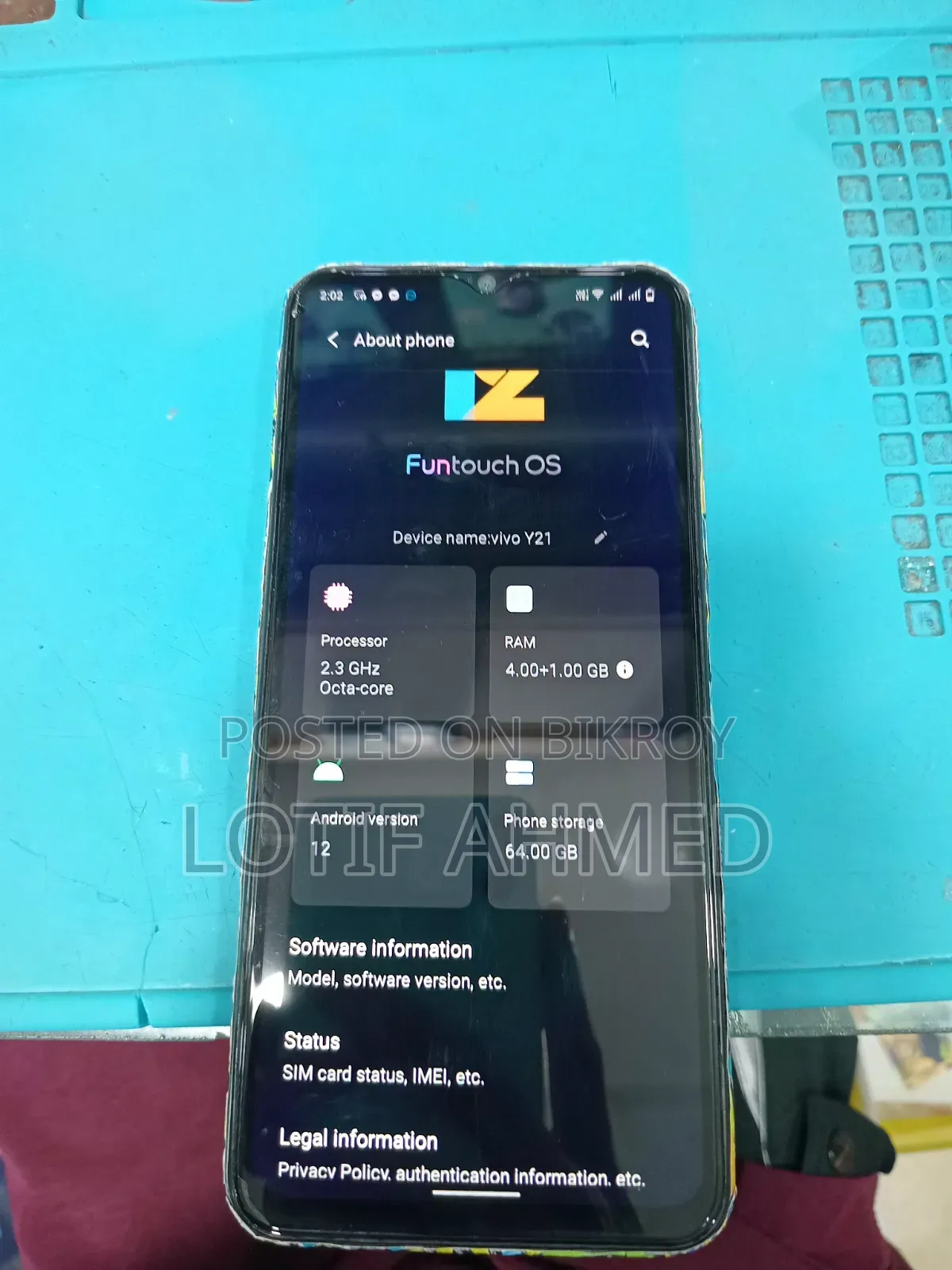 Vivo Y21 64 GB Blue