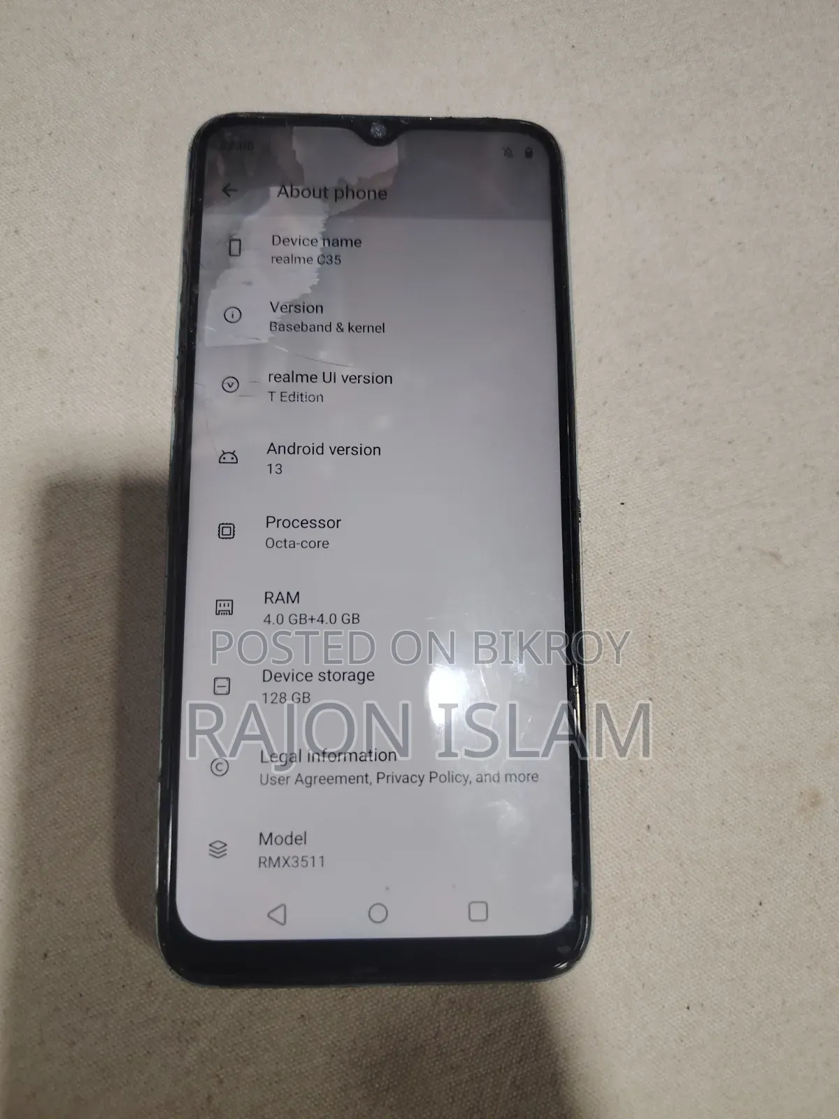 Realme C35 128 GB Gold