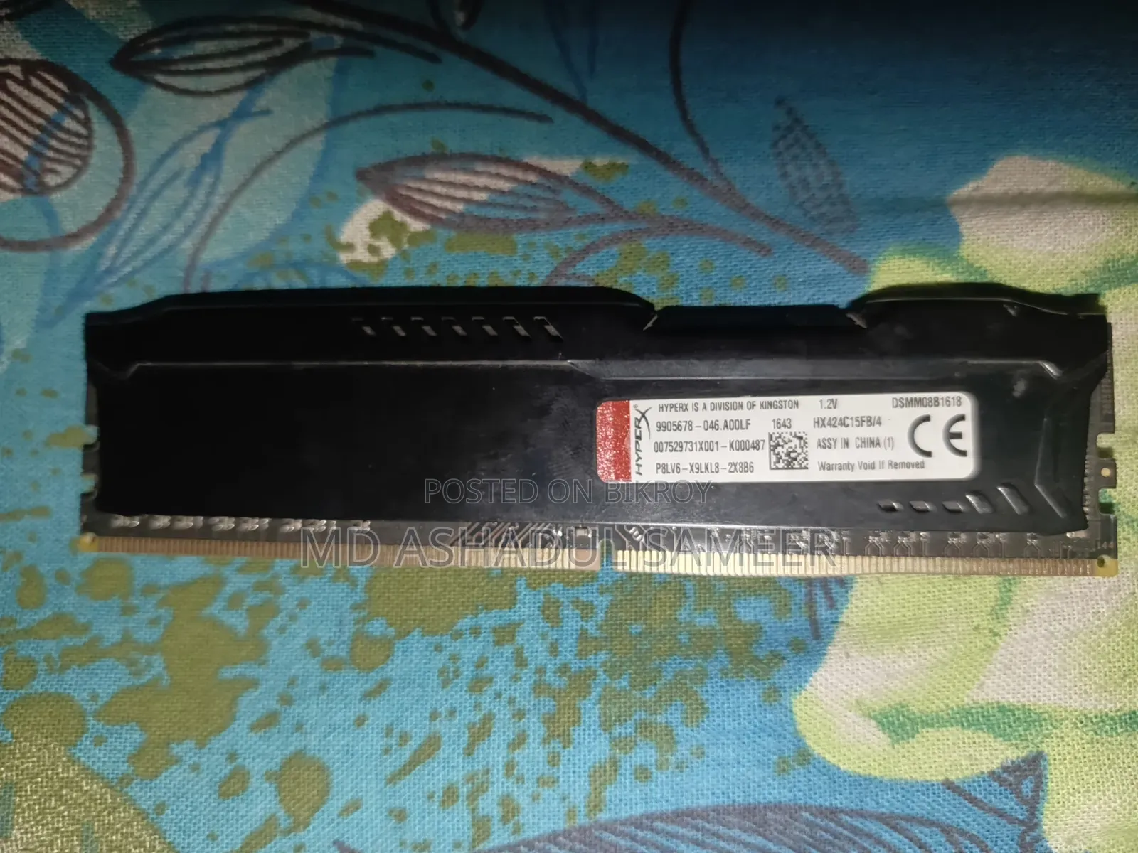 Hyperx Fury Ddr4 4gb Desktop Ram