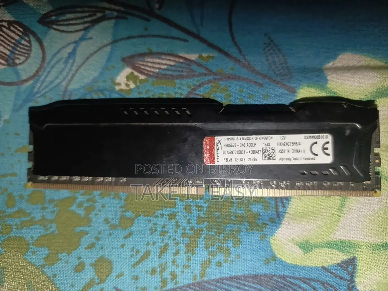HyperX Fury DDR4 4GB Desktop RAM