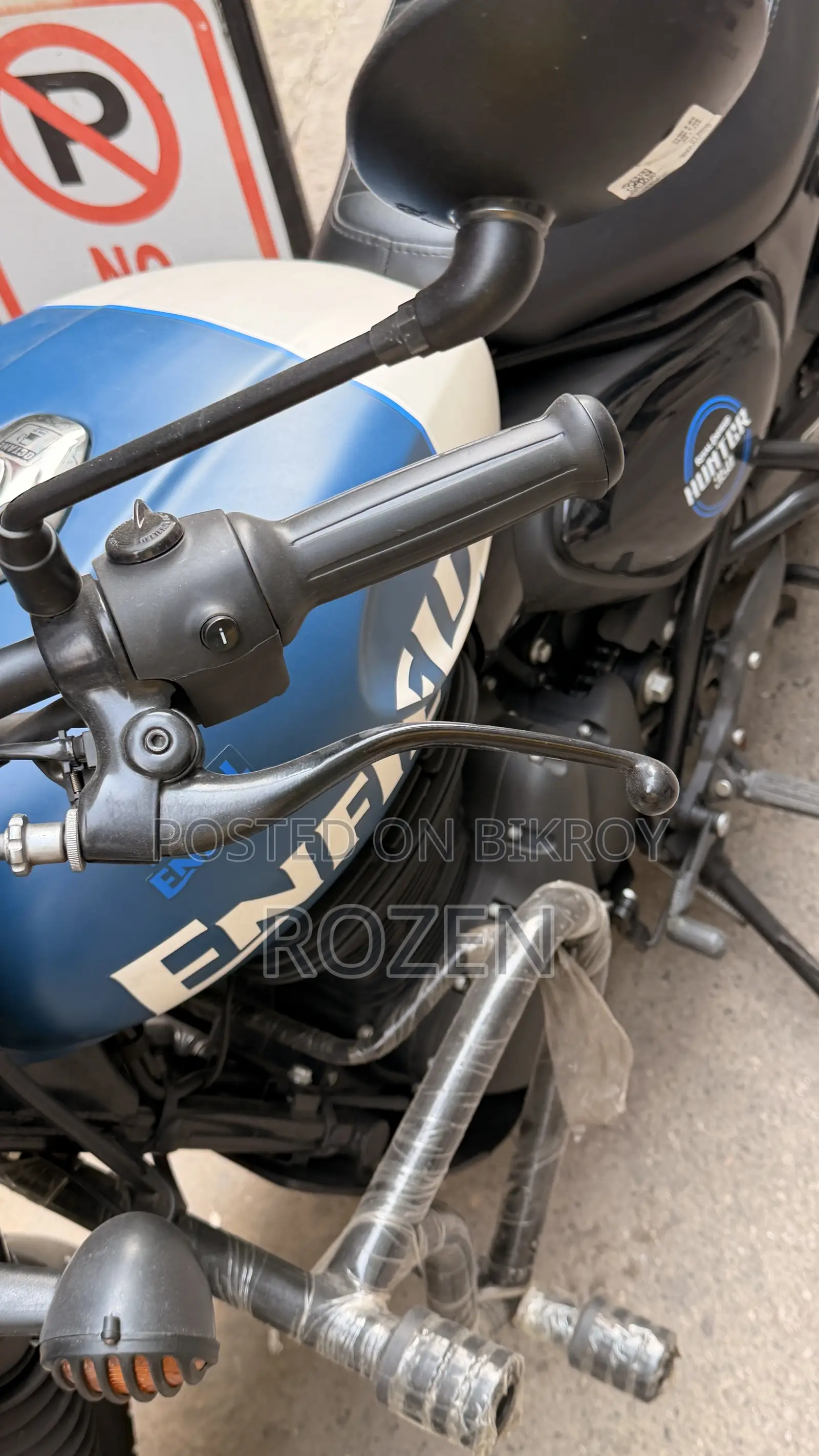 New Royal Enfield Hunter 350 2025 White