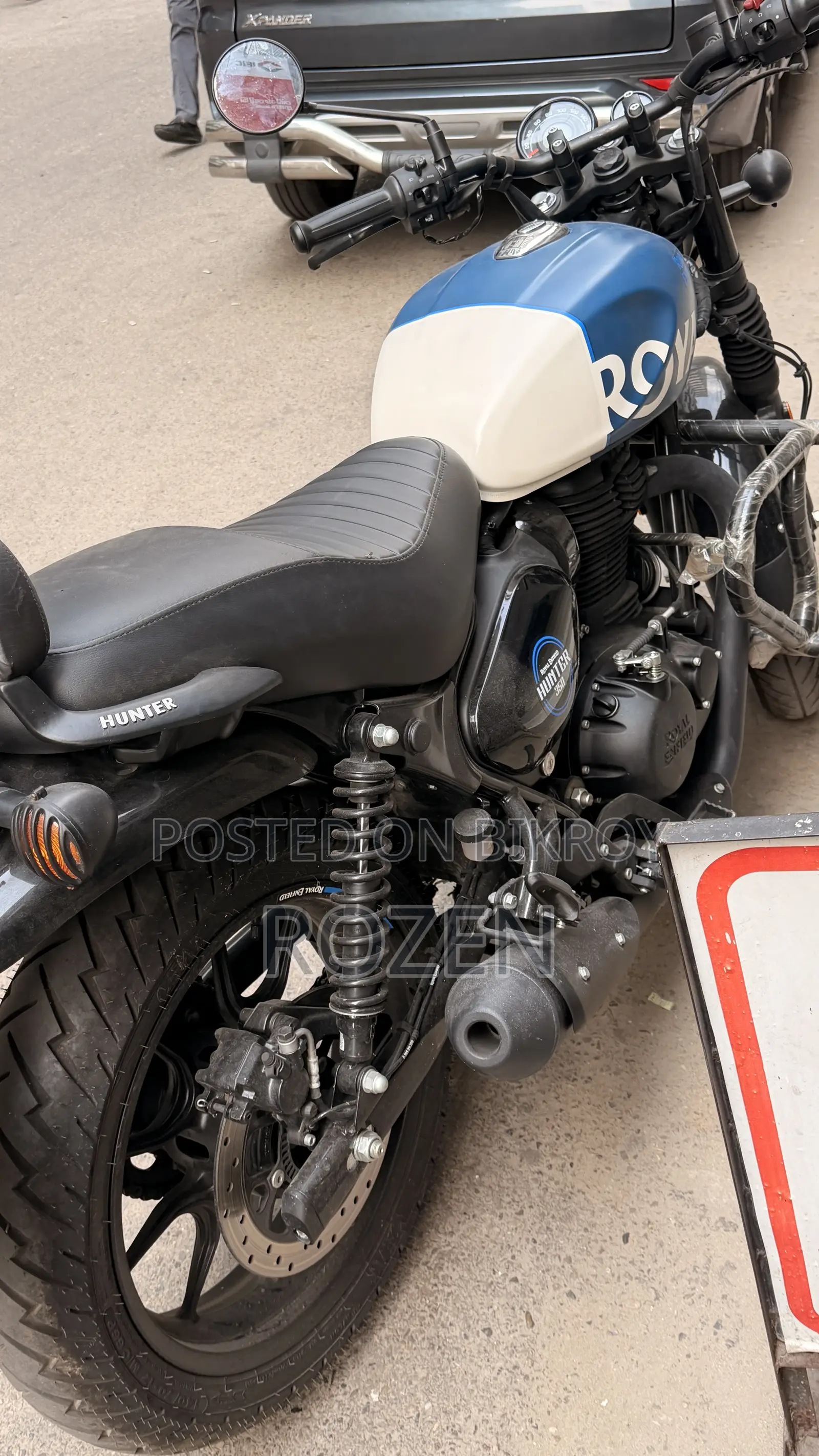 New Royal Enfield Hunter 350 2025 White