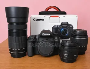 Canon 77d Body, Lens, Softbox, Light, everything new and in box condition.