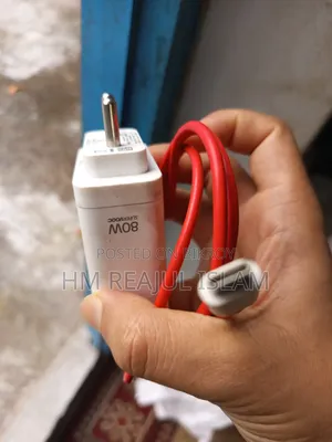Original Oneplus 80w Supervooc Charger + Red Cable | Used Like New