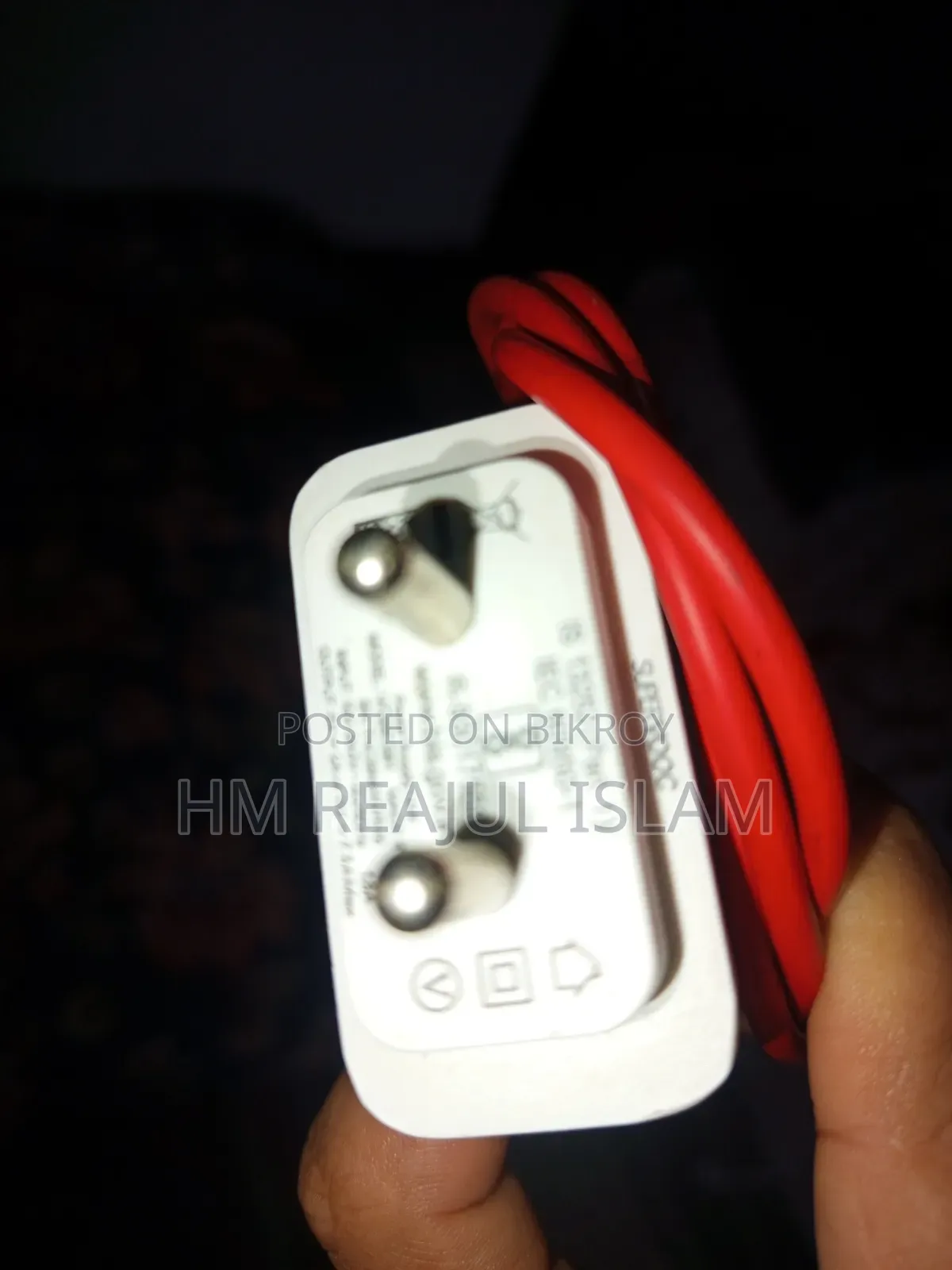 Original Oneplus 80w Supervooc Charger + Red Cable | Used Like New