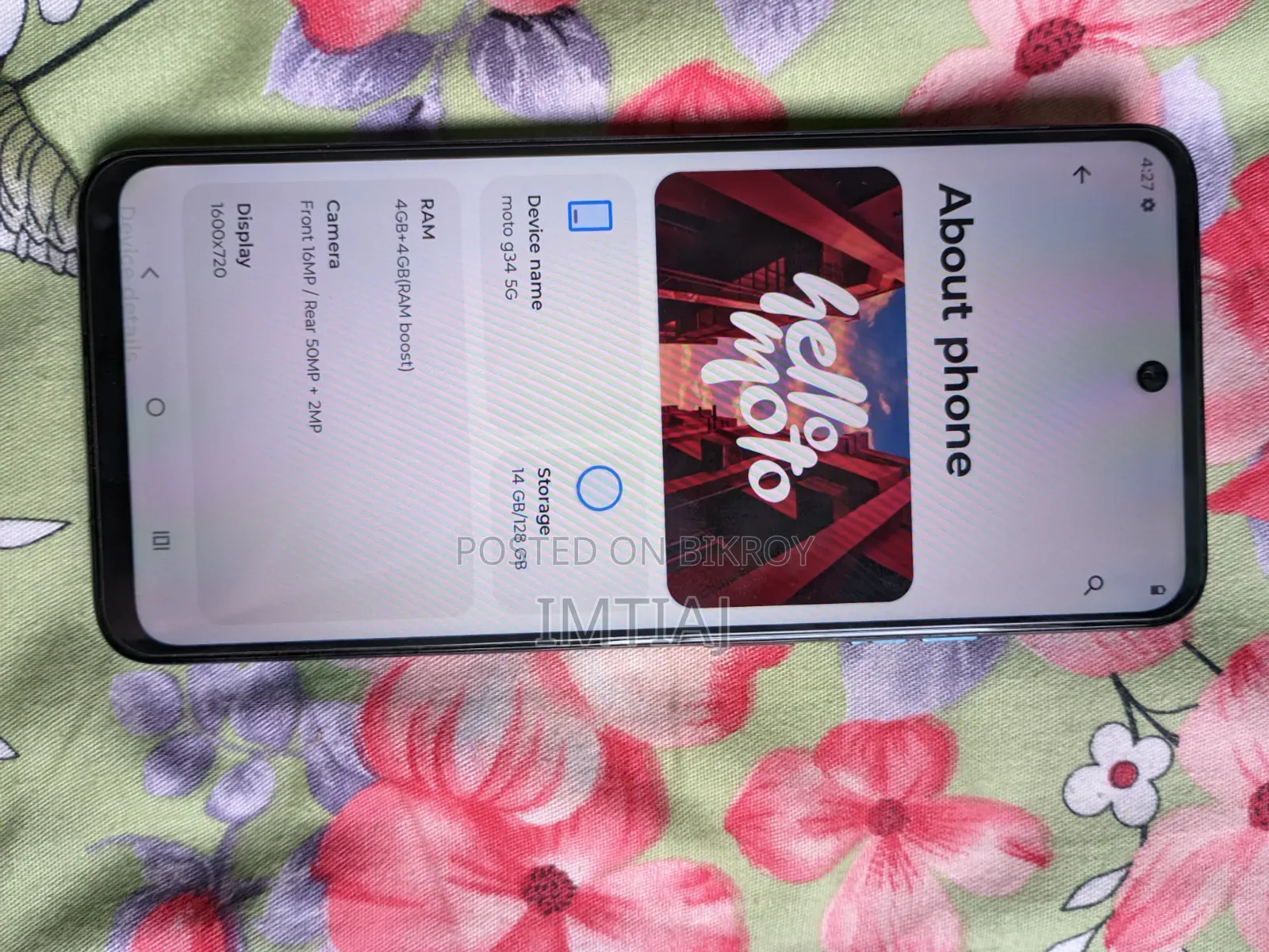 Motorola G34 5G 128 GB Green