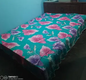 Double bed with mattress for sale.