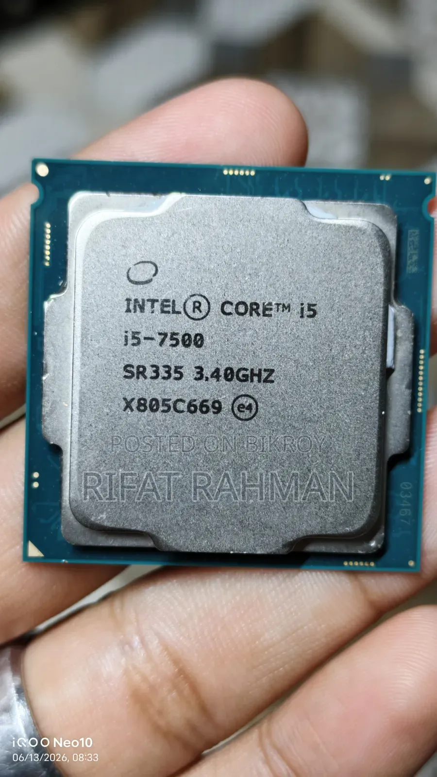 Intel Core I5-7500 Processor