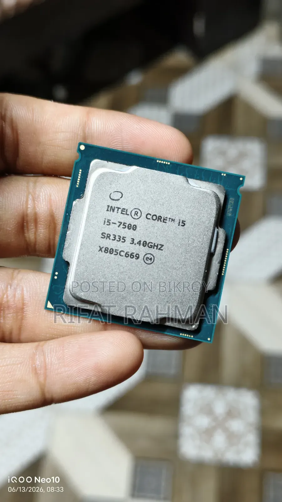 Intel Core I5-7500 Processor