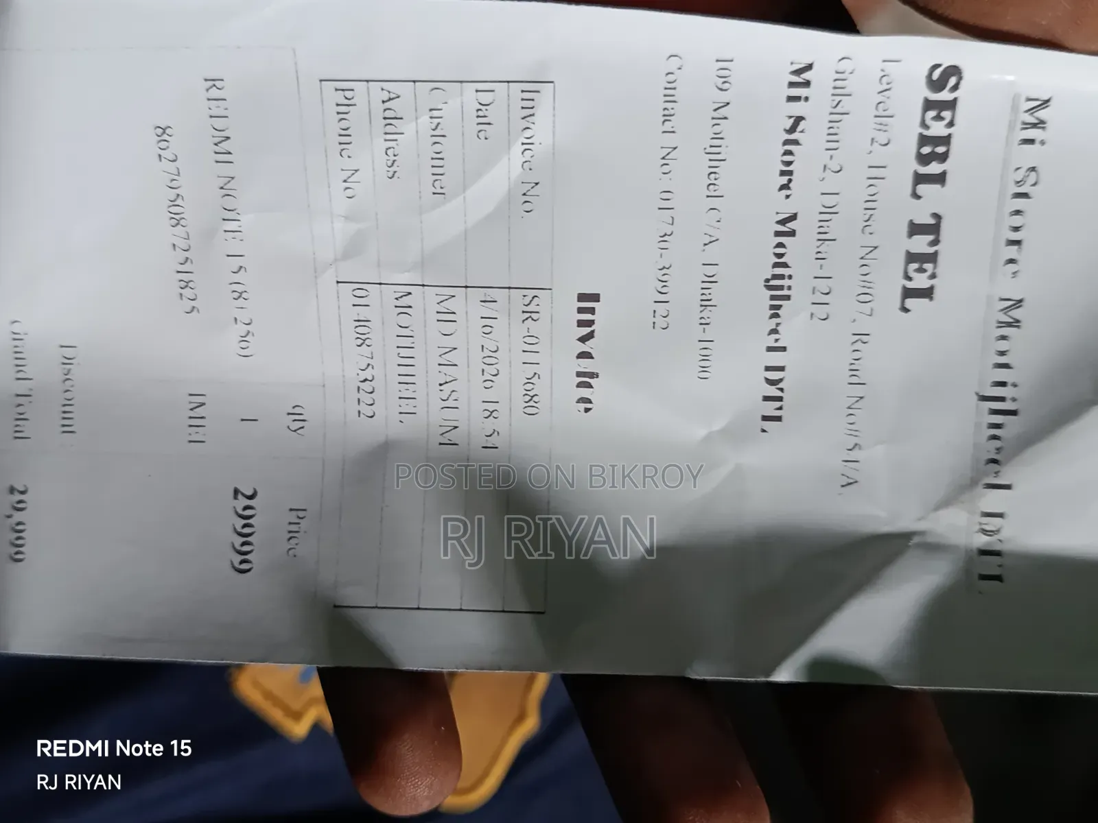 Xiaomi Redmi Note 15 256 GB Black