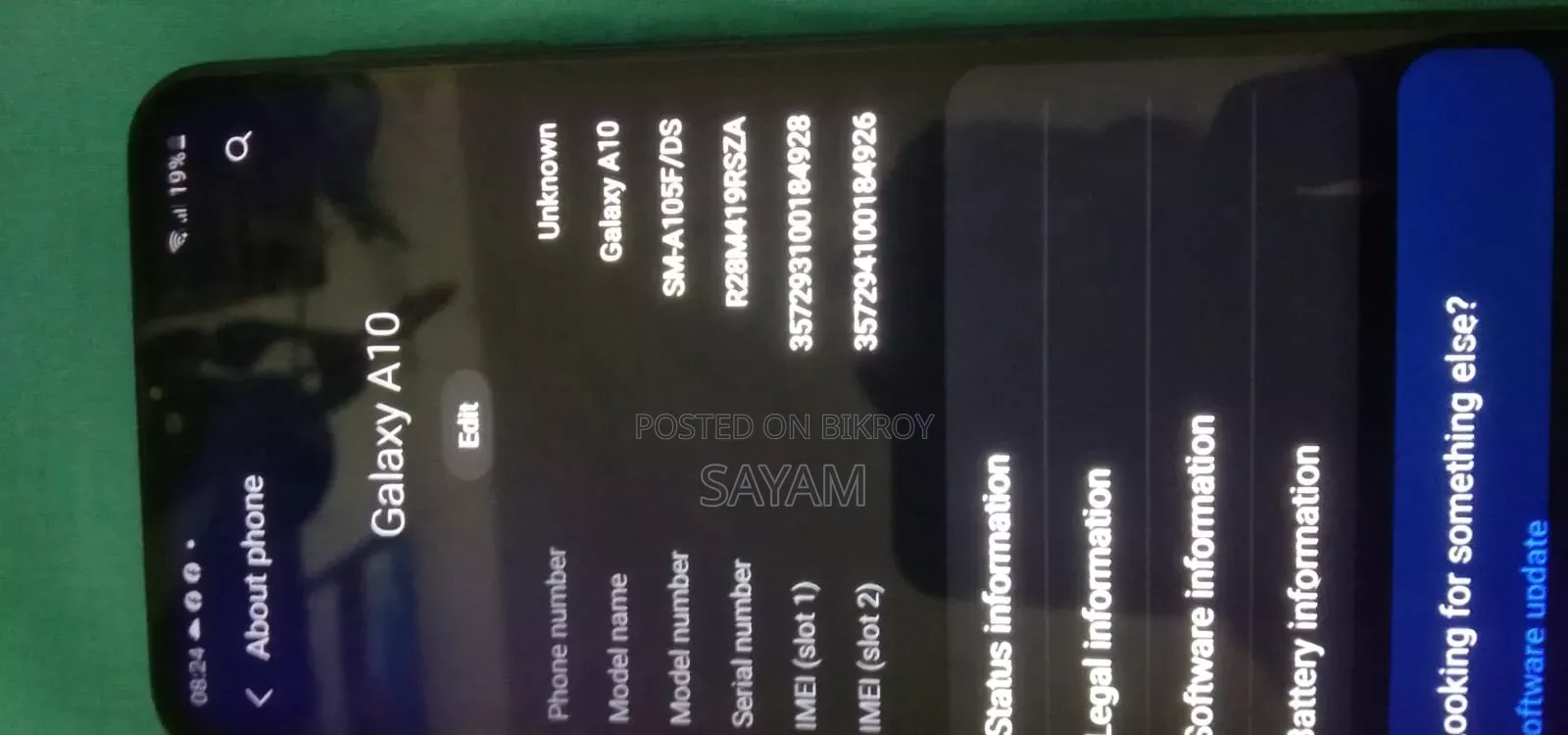 Samsung A10 32 GB Blue