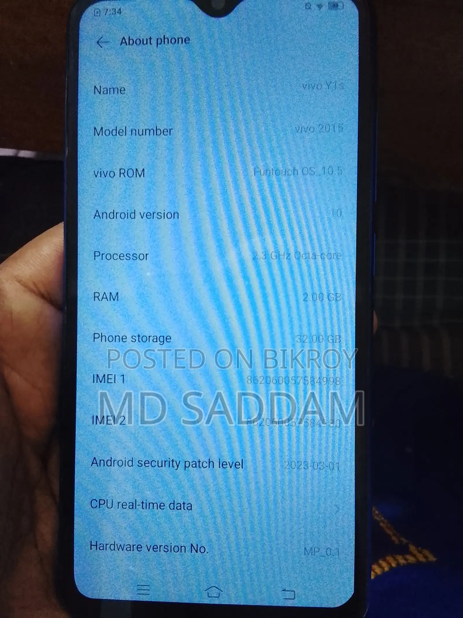 Vivo Y1s 32 GB Blue