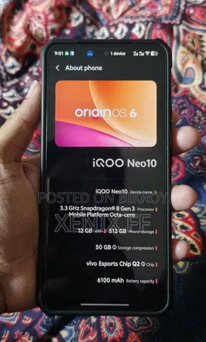 iQOO 512 GB Orange