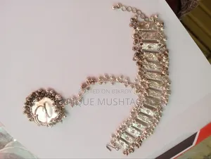 Silver Chain Bracelet With Ring