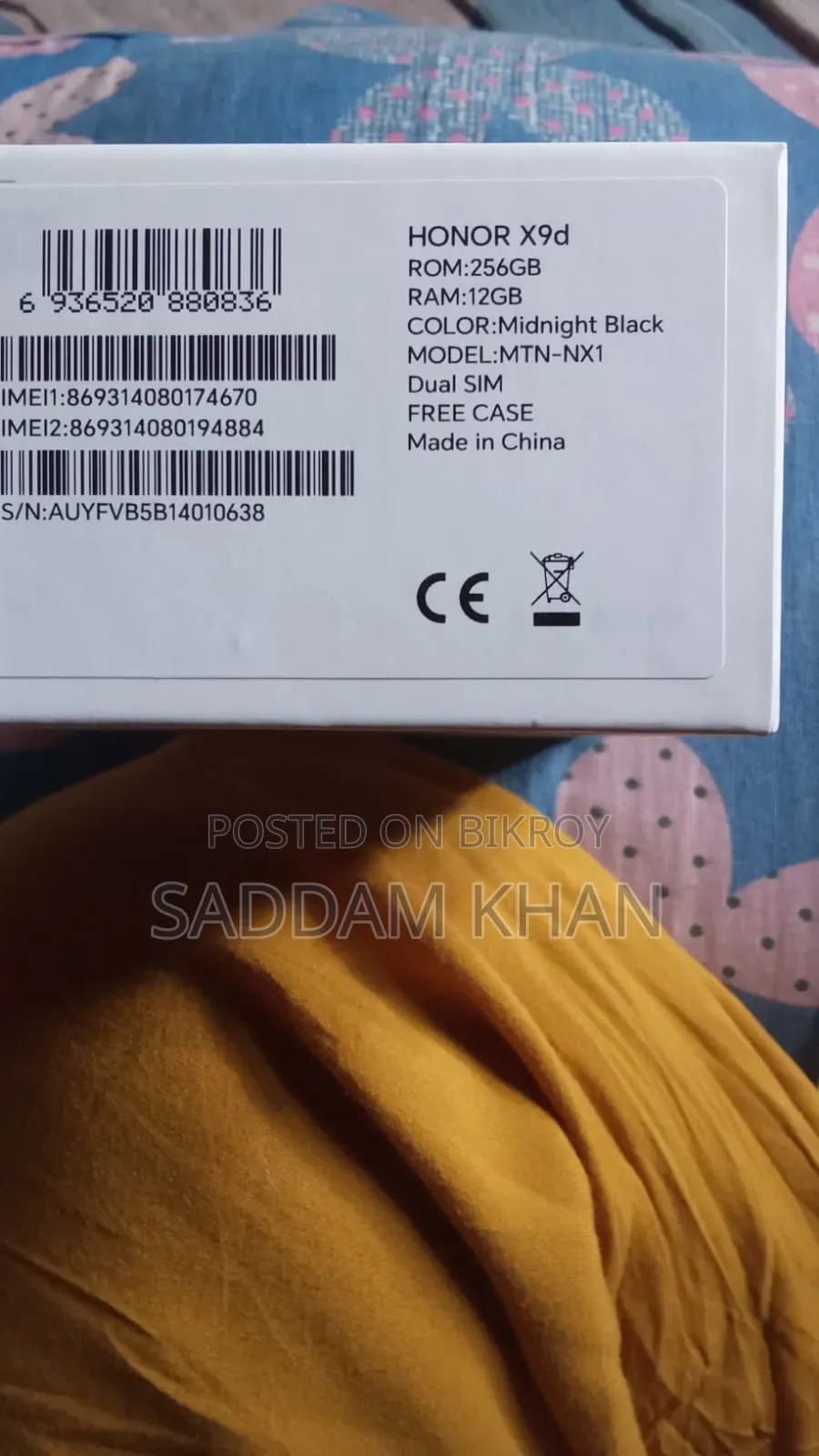 Honor X9d 256 GB Black