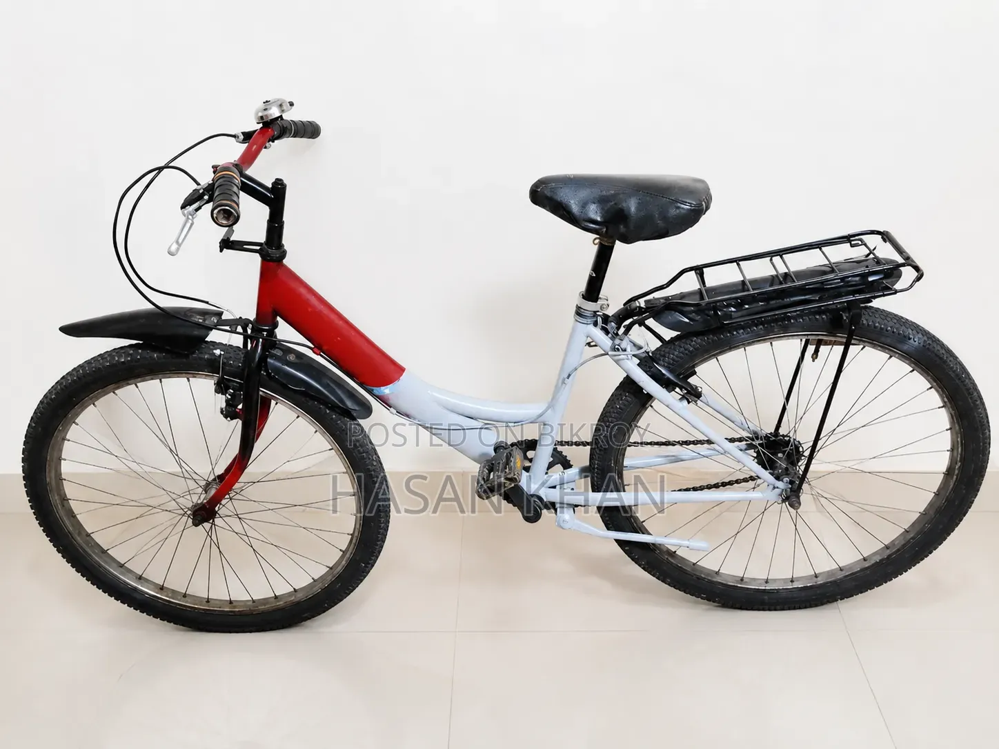 Fresh Condition City Bicycle | Red White Cycle | Ready to Ride