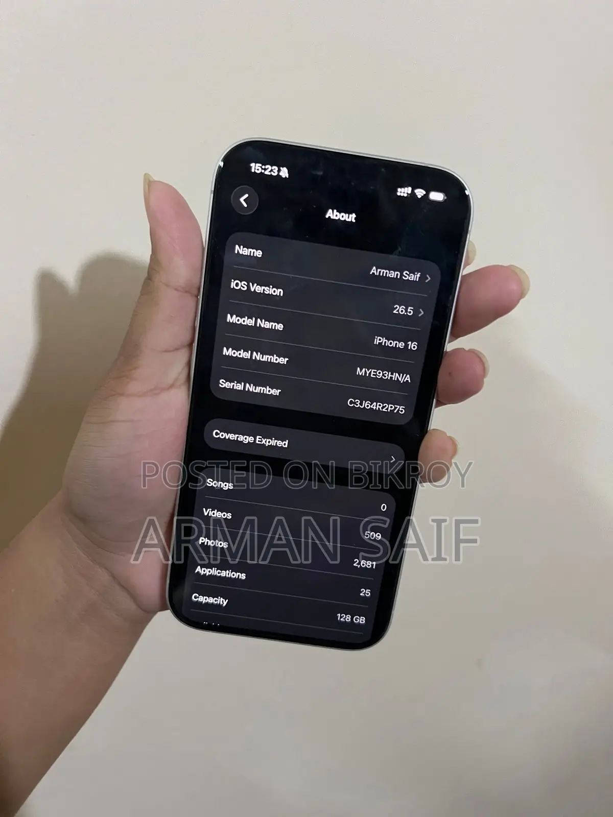 Apple iPhone 16 128 GB White