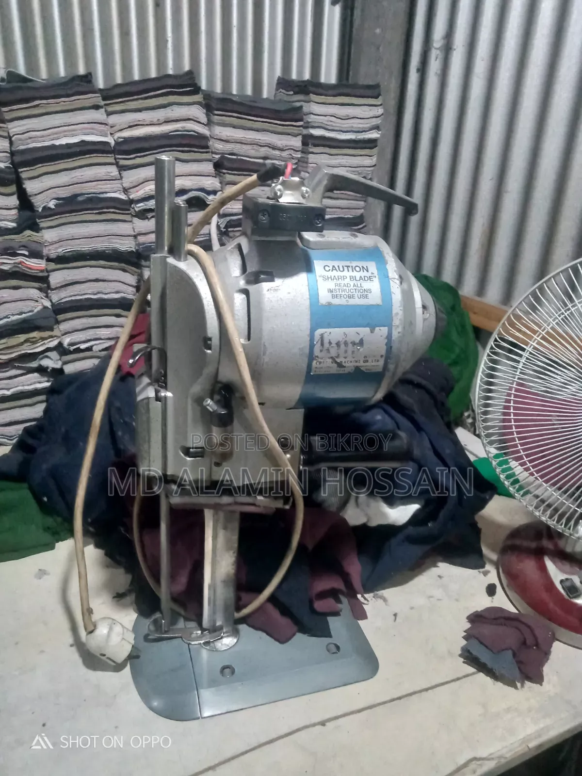 Cutting machine running, take it if anyone needs it