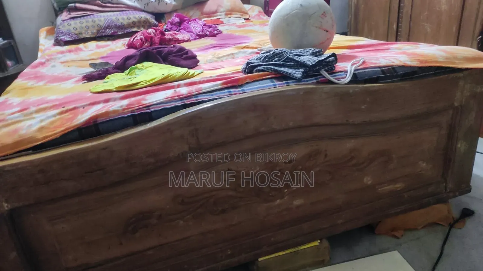 Teak wood double bed | Bed