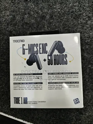 Tecno True 1 Air Earbuds Super Intech Brand New