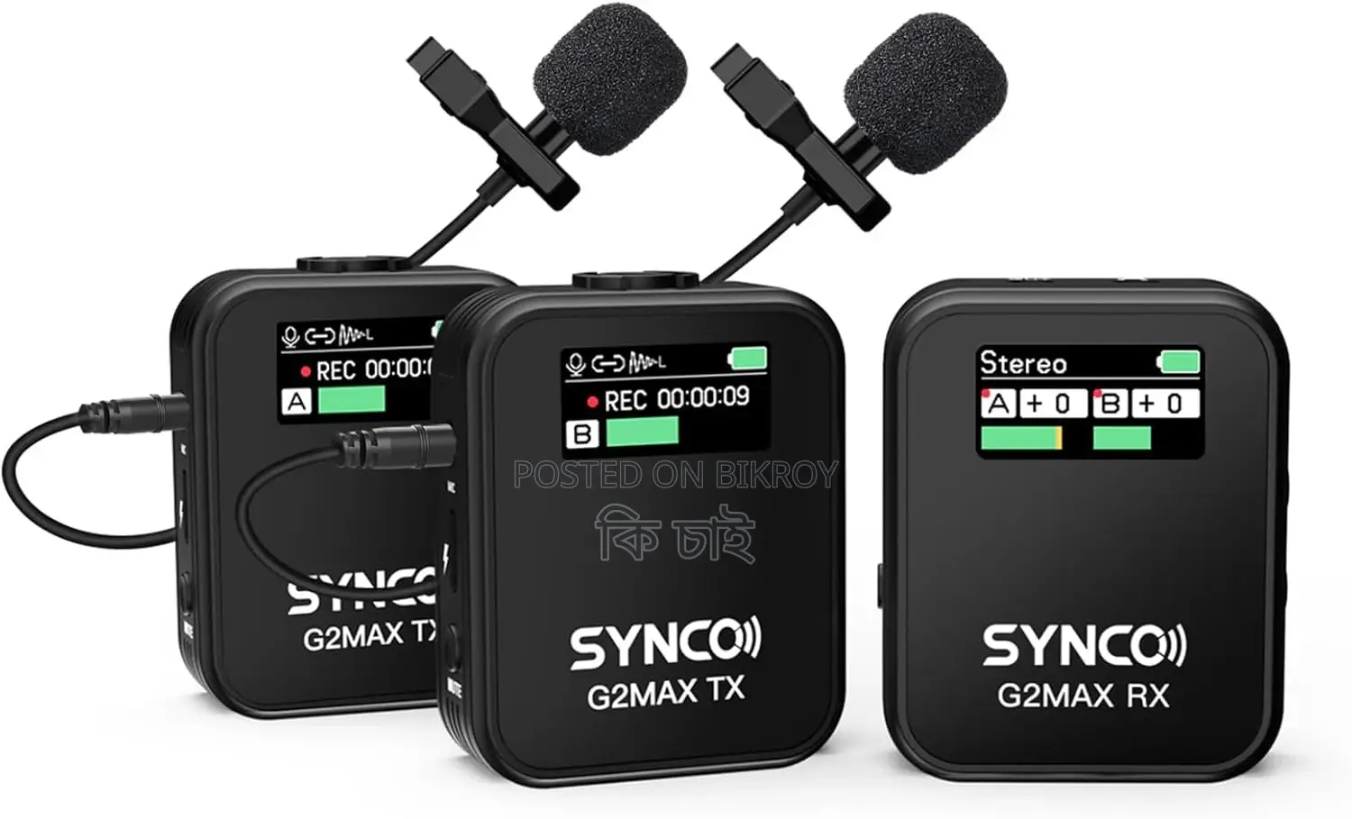 Synco G2(A2) 1-Trigger-2 2.4g Wireless Microphone System
