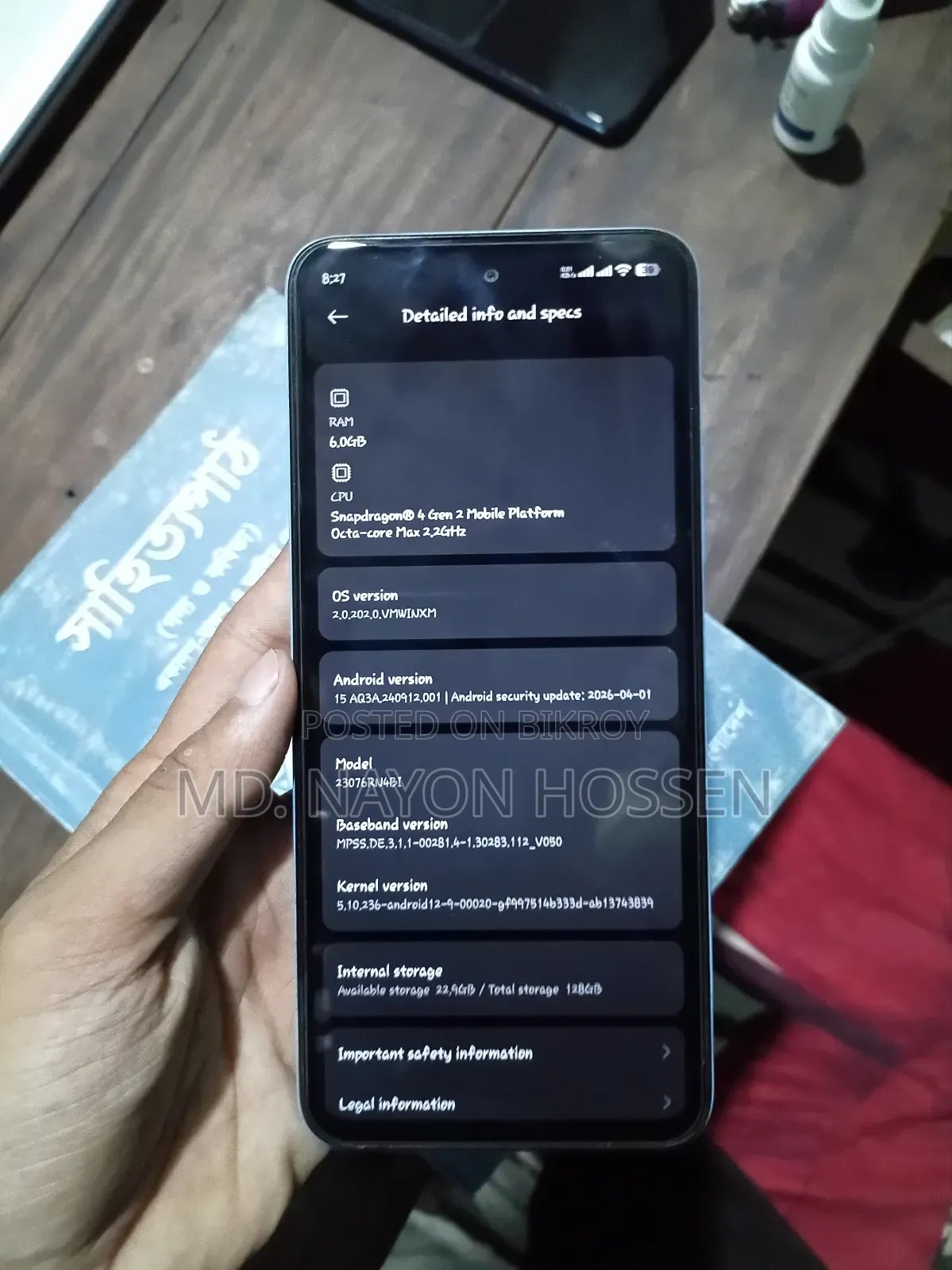 Xiaomi Redmi 12 5G 128 GB Blue