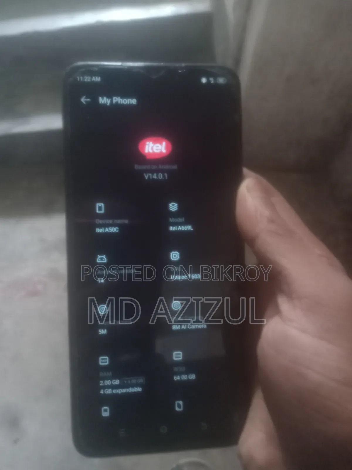 Itel A50C 32 GB Black