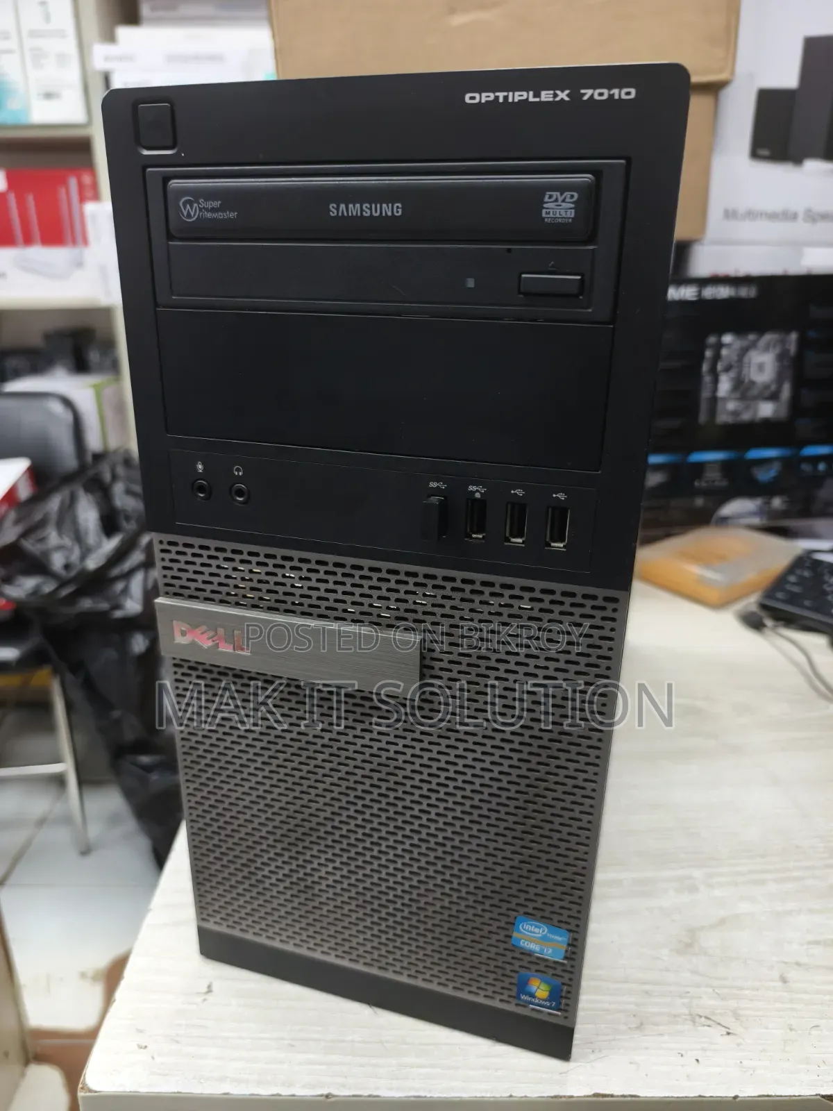 Desktop Computer Dell OptiPlex 7010 8GB Intel Core i7 HDD+SSD 500GB