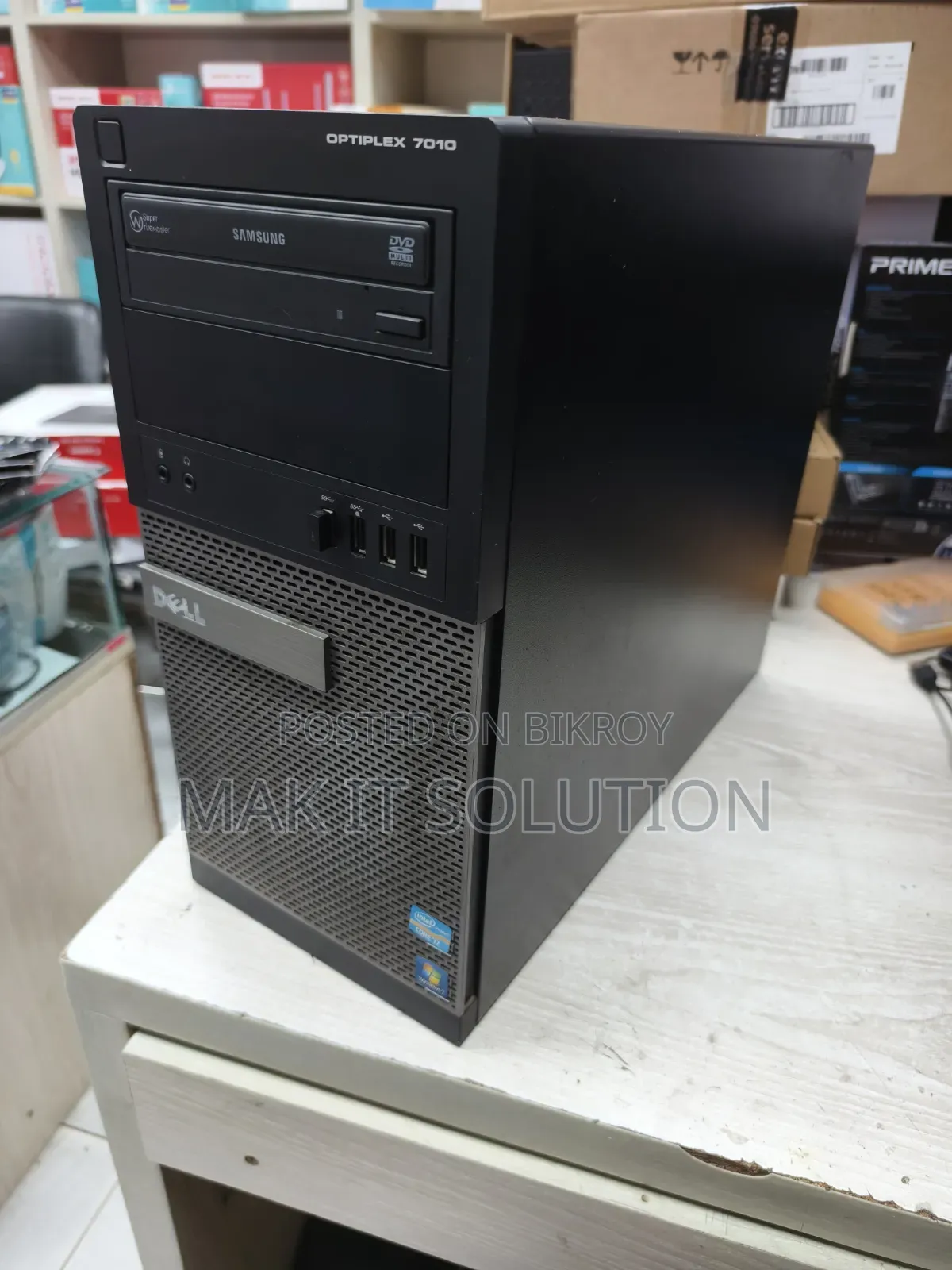 Desktop Computer Dell OptiPlex 7010 8GB Intel Core i7 HDD+SSD 500GB