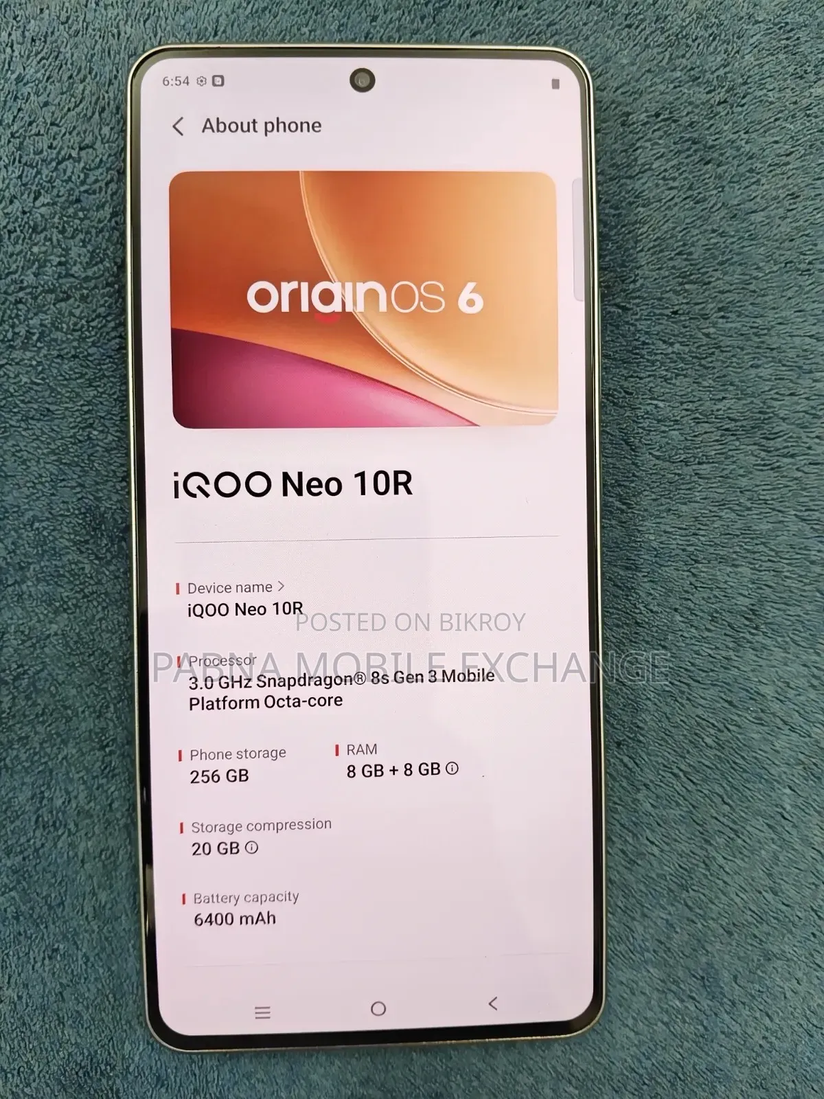 iQOO 256 GB Gray