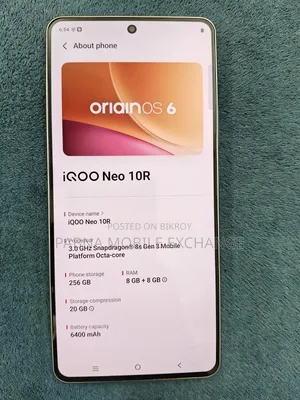 iQOO 256 GB Gray