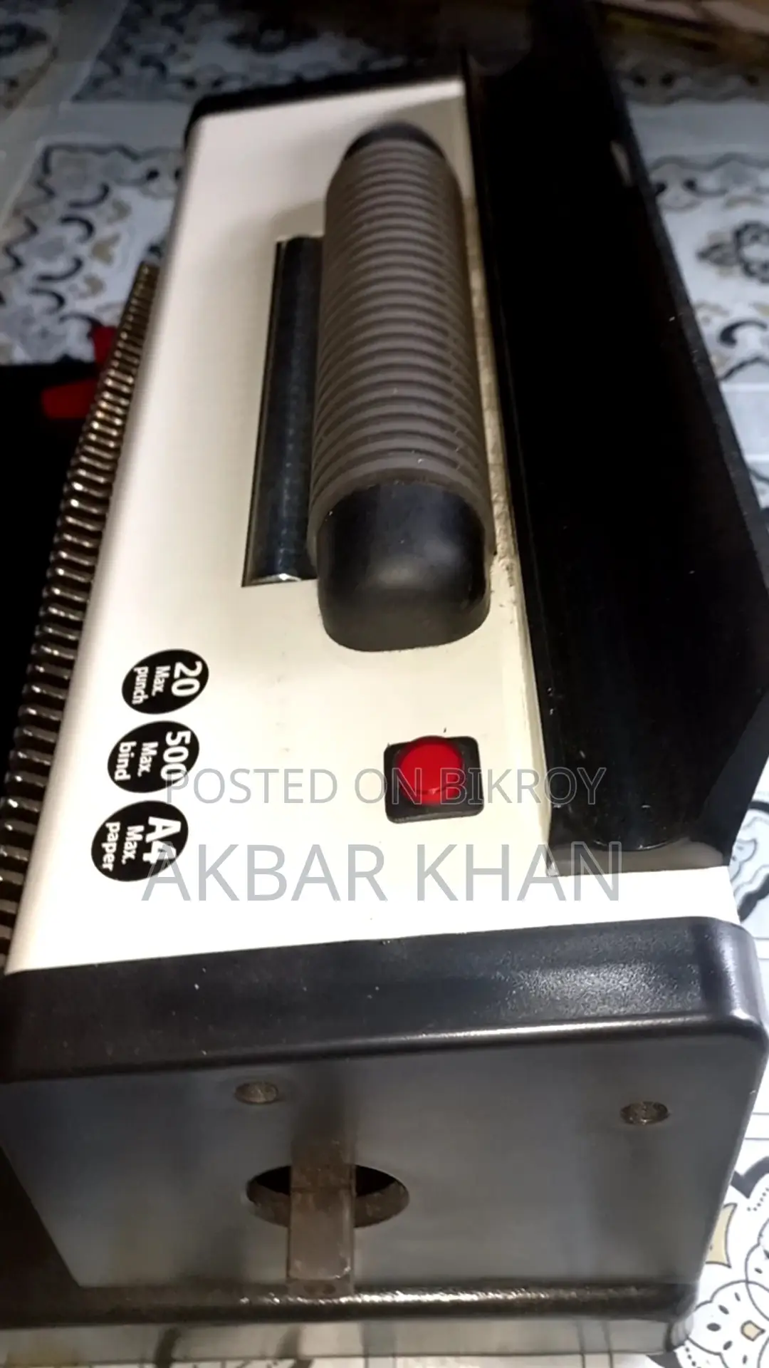 Urgent Sale Complete Spiral Binding Machine Set + Free Accessories