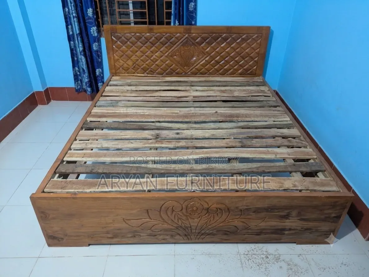 New Solid Wood Double Bed Free Delivery No Advance Fix Price