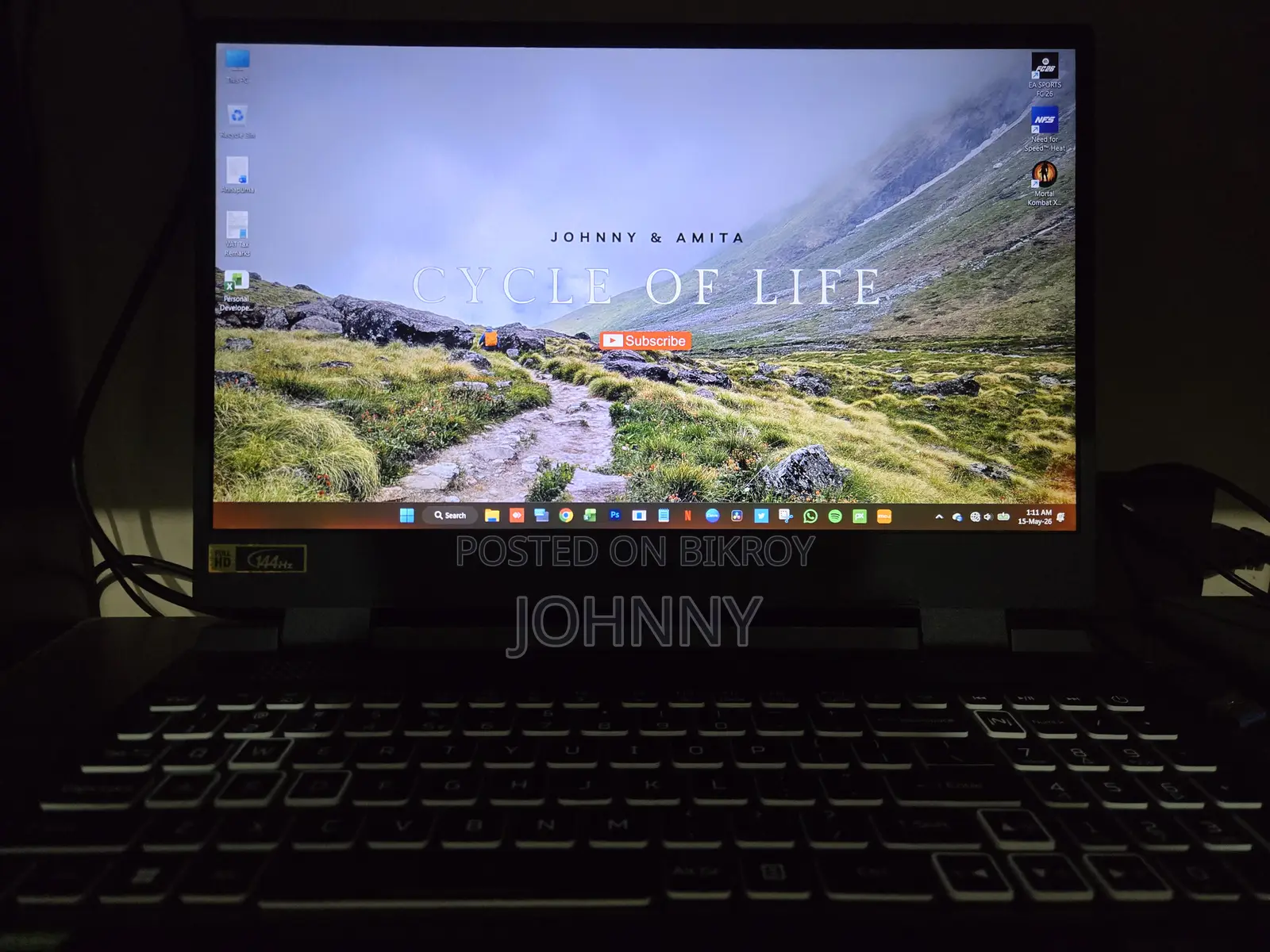 ল্যাপটপ Acer Nitro 5 16GB Intel Core i5 SSD 512GB