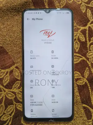 Itel A70 128 GB Rose Gold