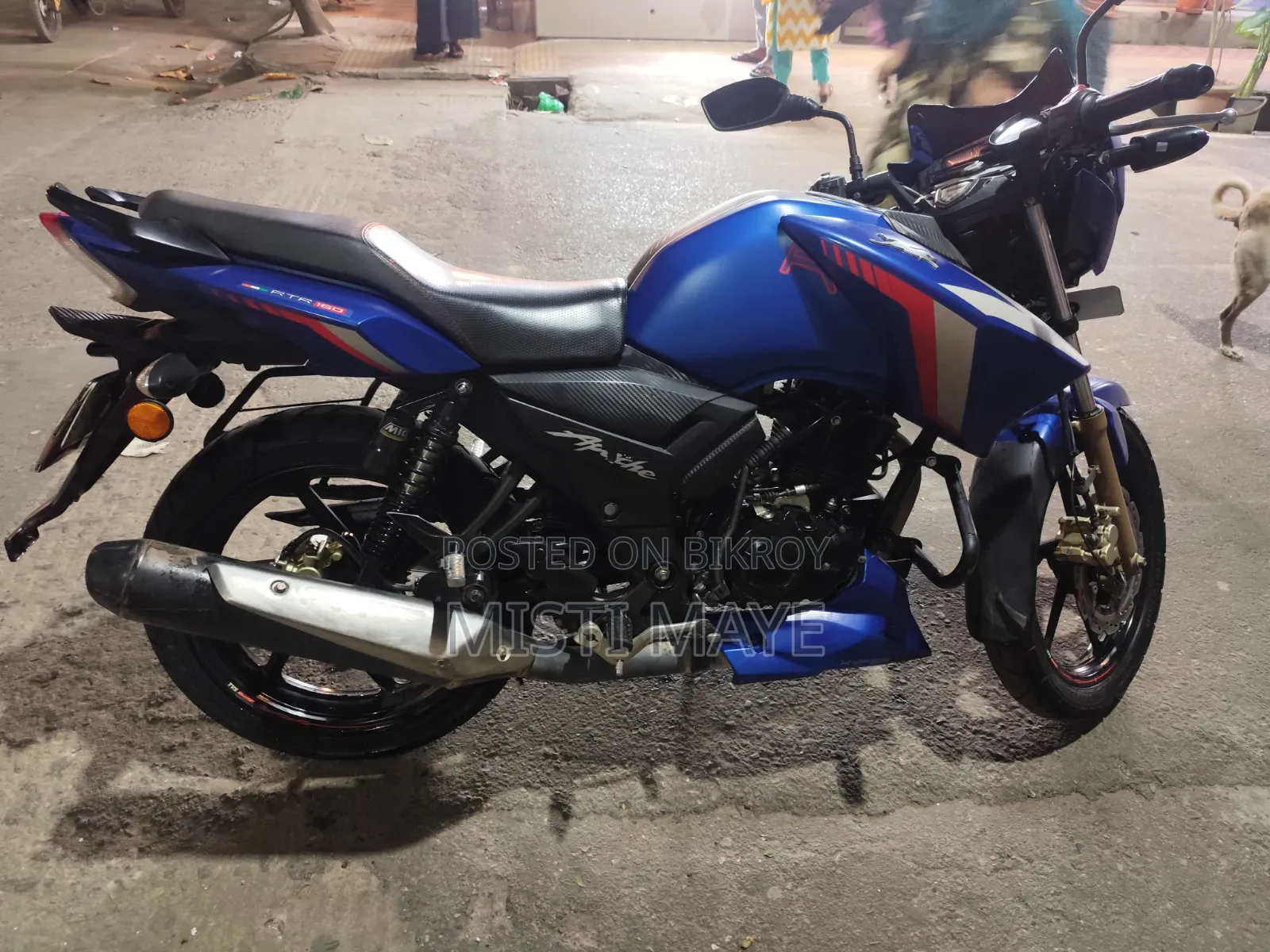 TVS Apache RTR 160 2V ABS 2022 Blue