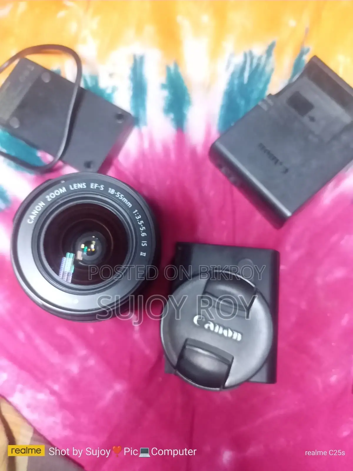 Canon 200d Ii With 50mm Prime Lens, 18-55 Kit Lens, Bag, Led Light