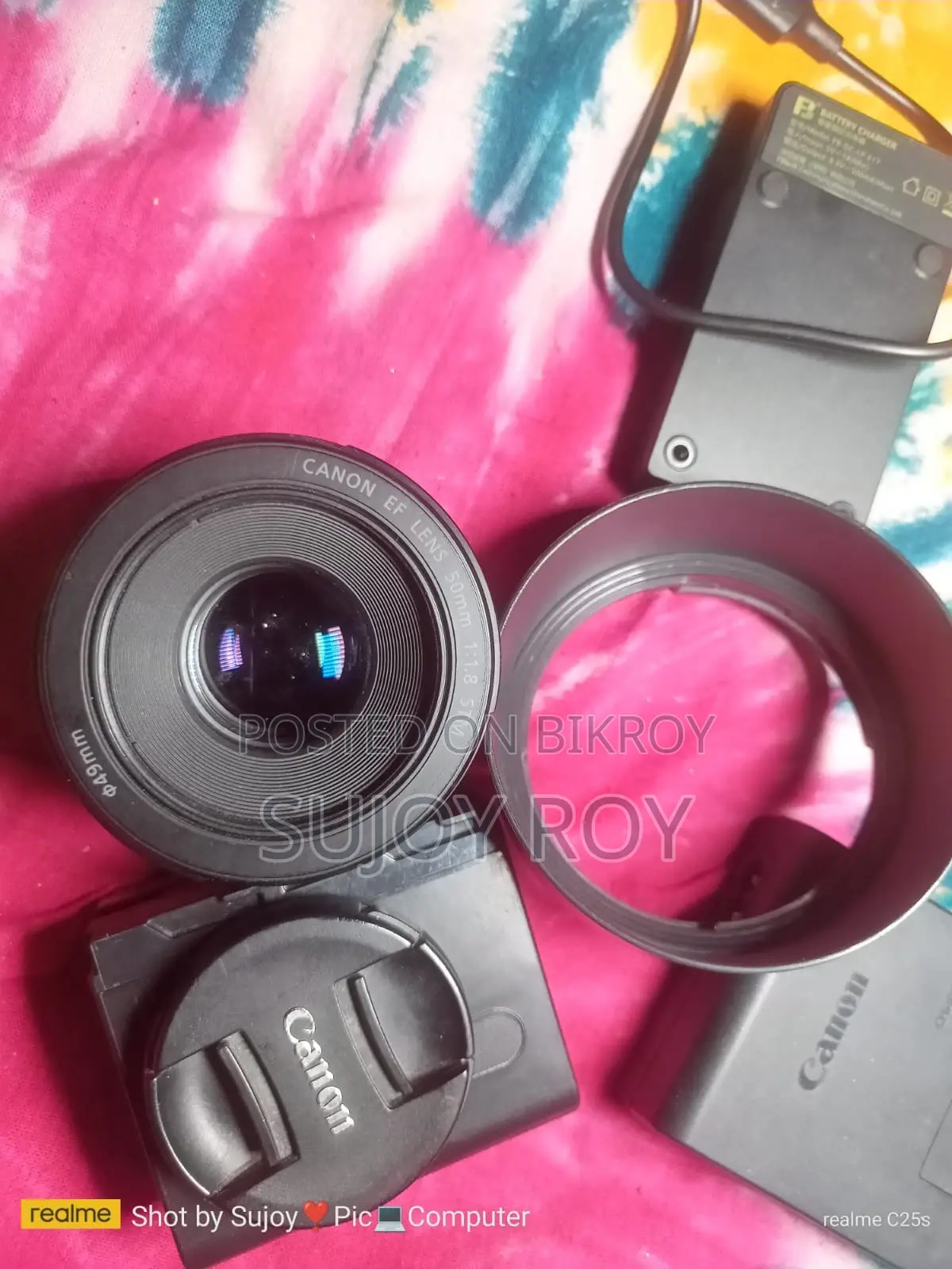 Canon 200d Ii With 50mm Prime Lens, 18-55 Kit Lens, Bag, Led Light