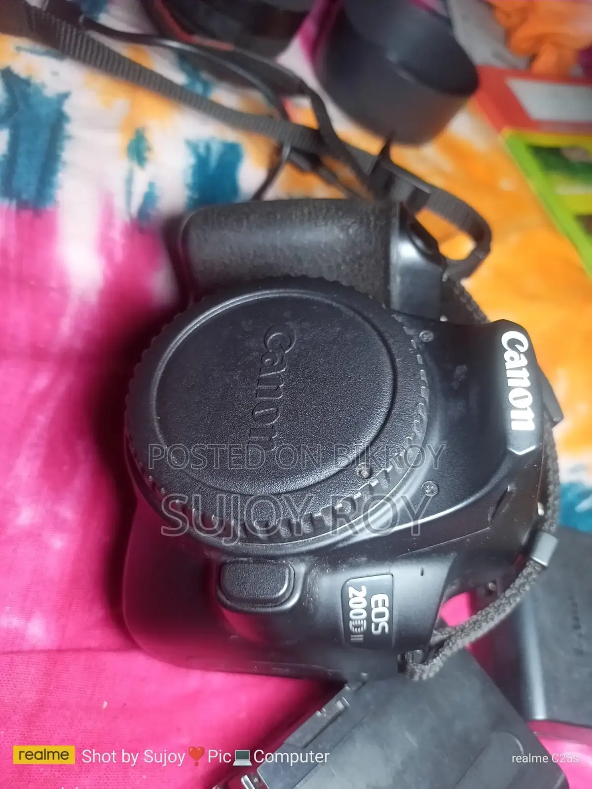 Canon 200d Ii With 50mm Prime Lens, 18-55 Kit Lens, Bag, Led Light