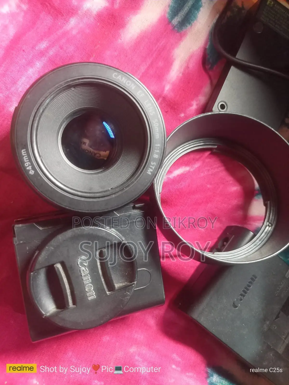 Canon 200d Ii With 50mm Prime Lens, 18-55 Kit Lens, Bag, Led Light