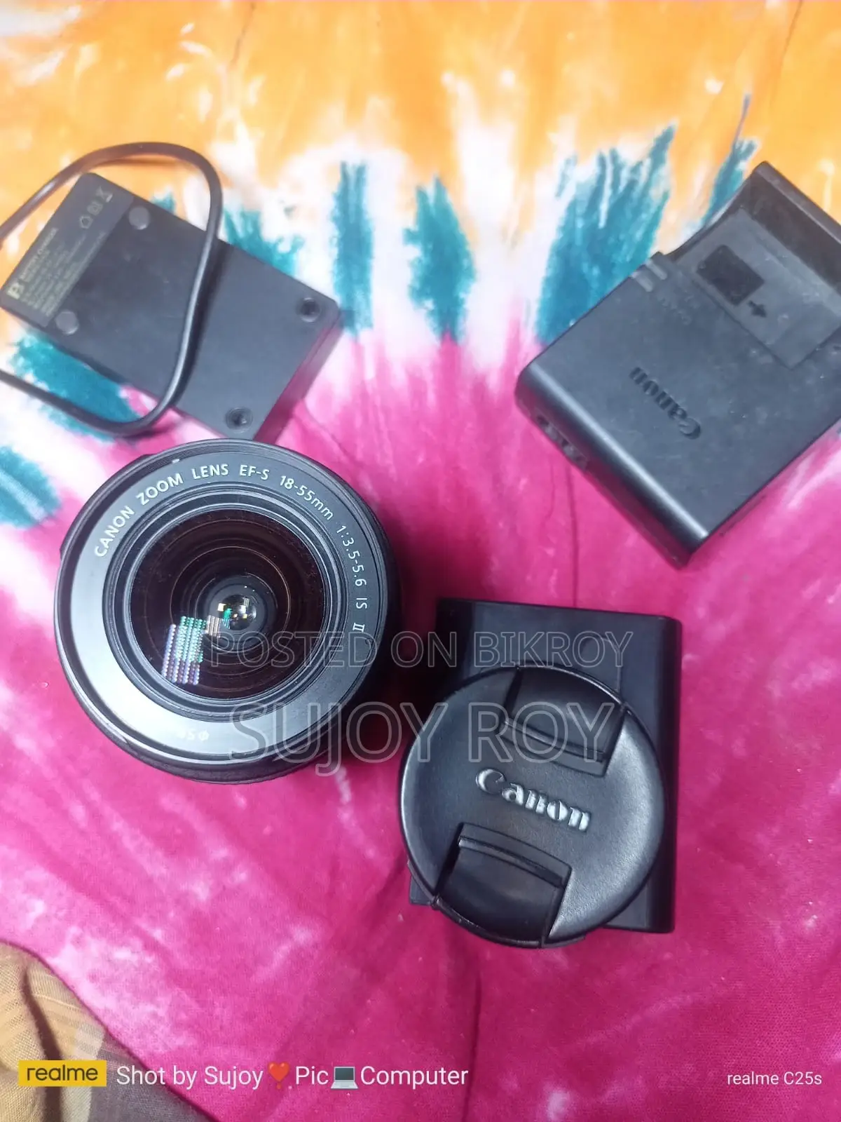 Canon 200d Ii With 50mm Prime Lens, 18-55 Kit Lens, Bag, Led Light